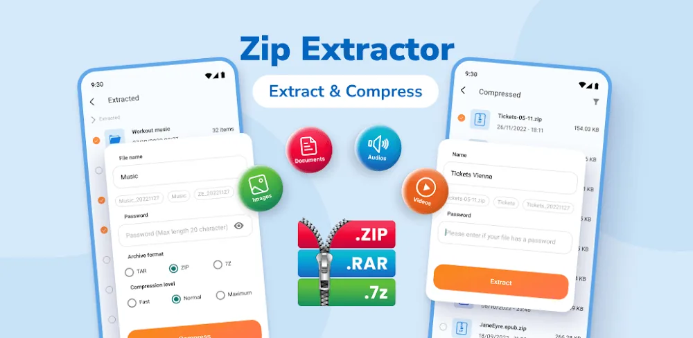 Zip Extractor screenshot 1