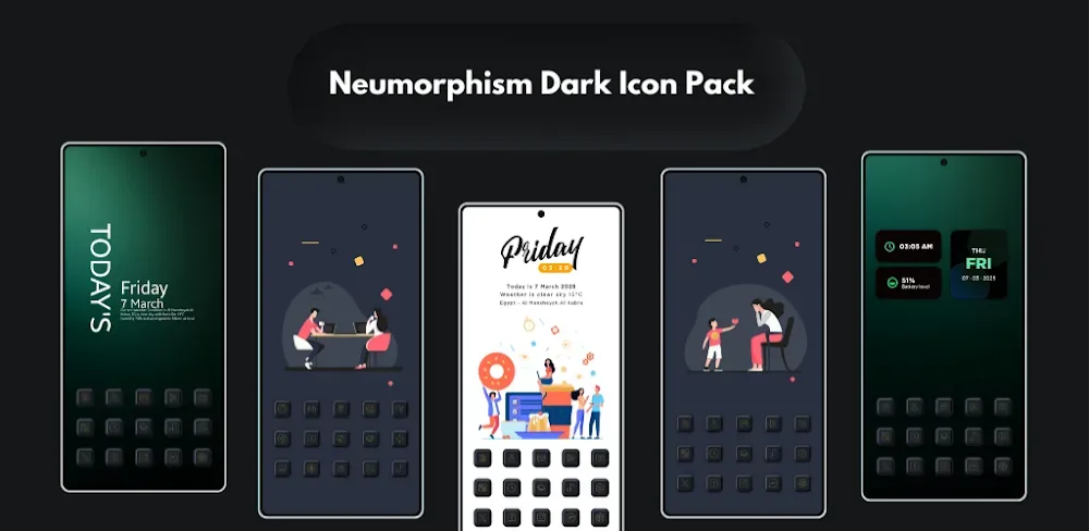 Neumorphism Icon Pack screenshot 1
