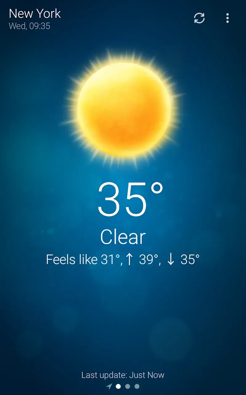 Weather screenshot 2