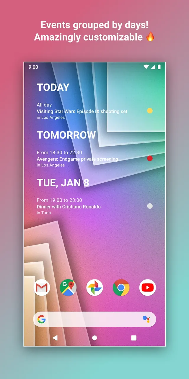 Calendar Widget Agenda Planner screenshot 3