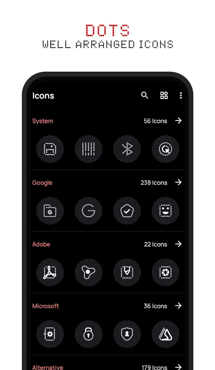 Dots: Adaptive Icon Pack screenshot 3