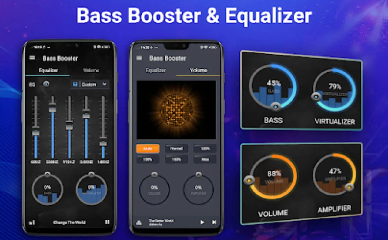 Bass Booster & Equalizer PRO screenshot 1