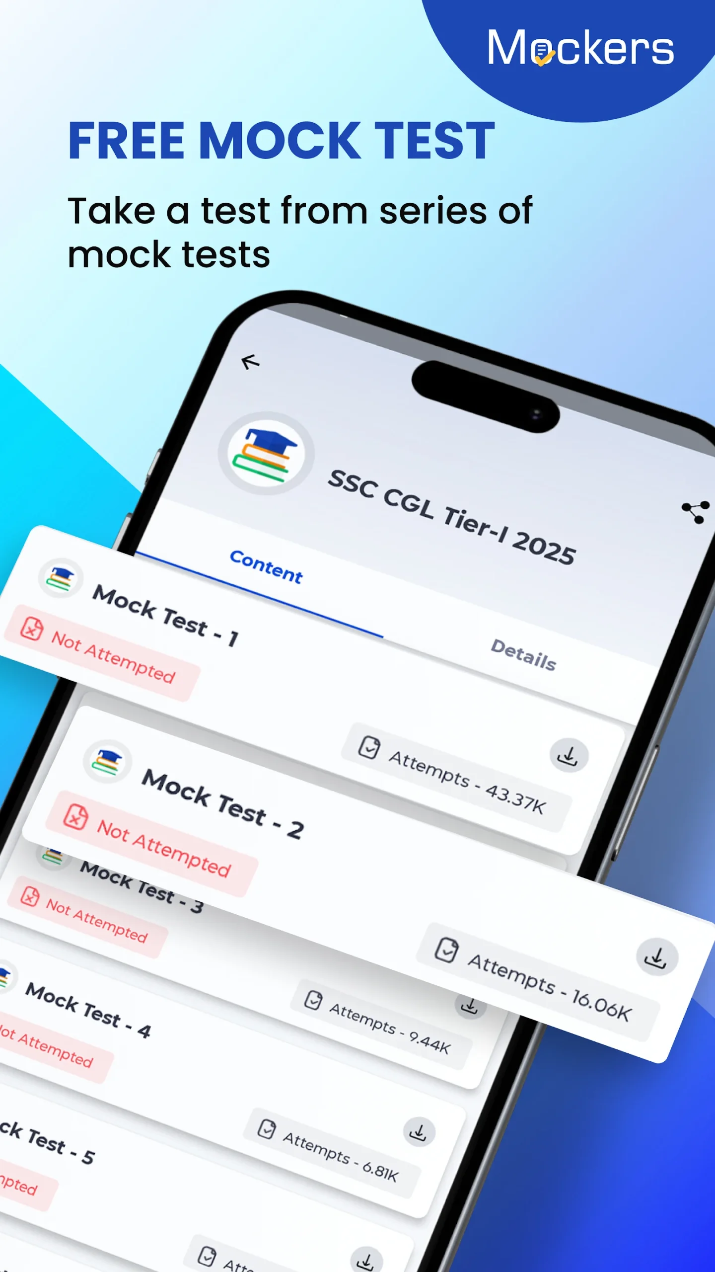 Mock Test,Test Series-Mockers screenshot 4