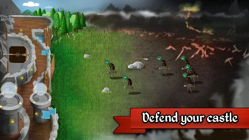 Grim Defender: Castle Defense gameplay screenshot 2