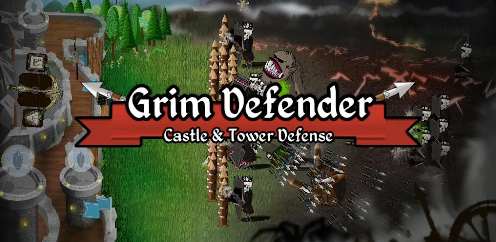 Grim Defender: Castle Defense gameplay screenshot 1