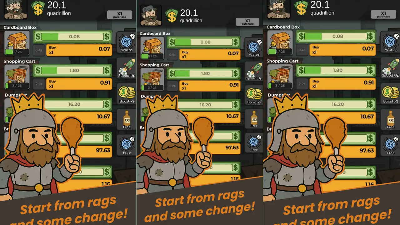 Trash Tycoon: Idle Trampire screenshot 1