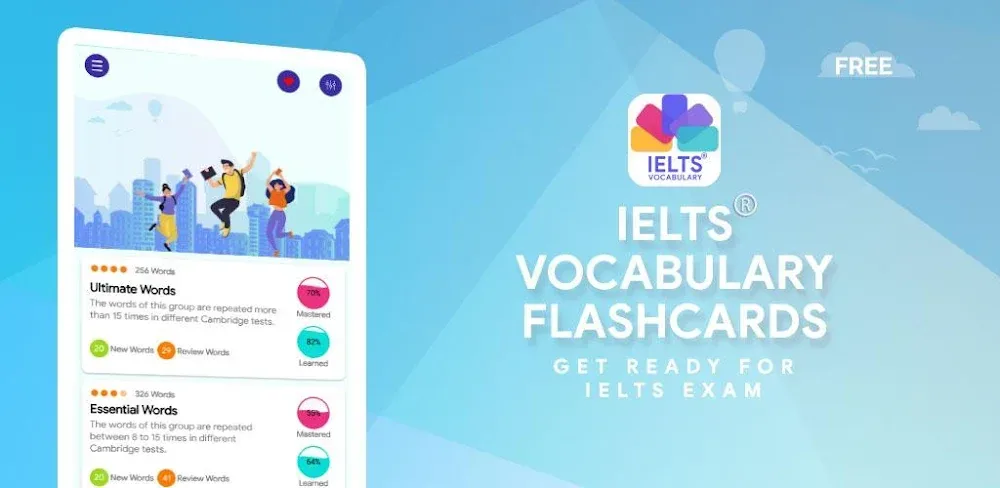 IELTS Vocabulary Flashcards screenshot 1