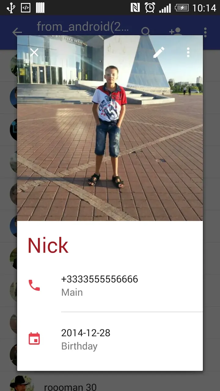 Contacts VCF screenshot 4