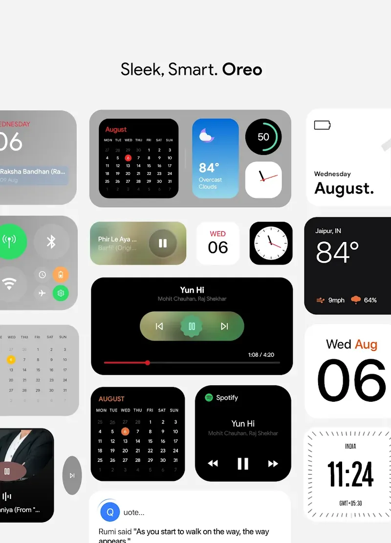 Oreo KWGT screenshot 4