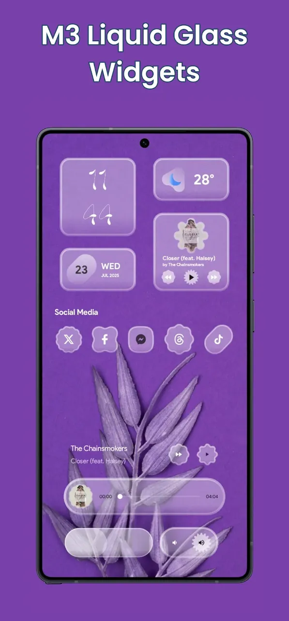Material Glass Widgets screenshot 4
