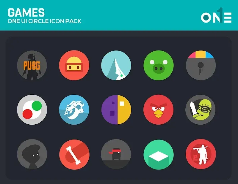 OneUI Circle Icon Pack preview 6