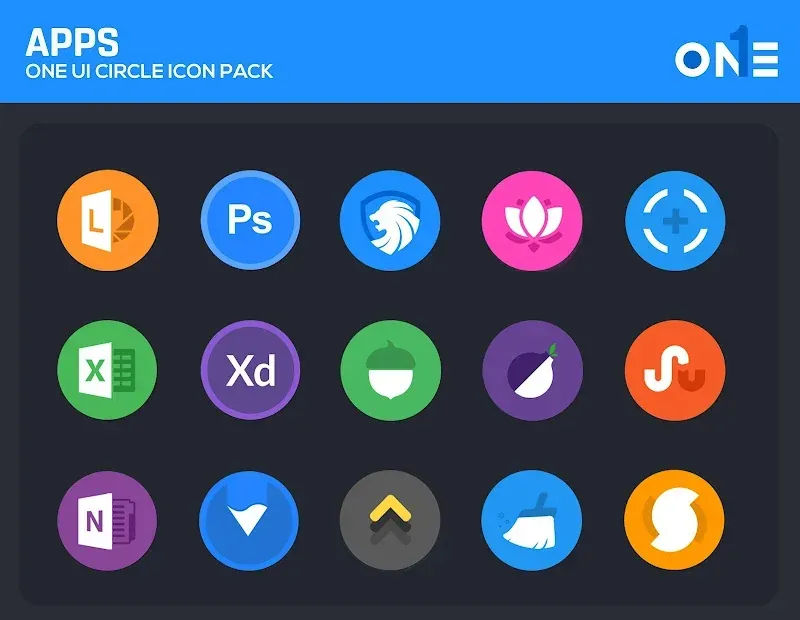 OneUI Circle Icon Pack preview 4