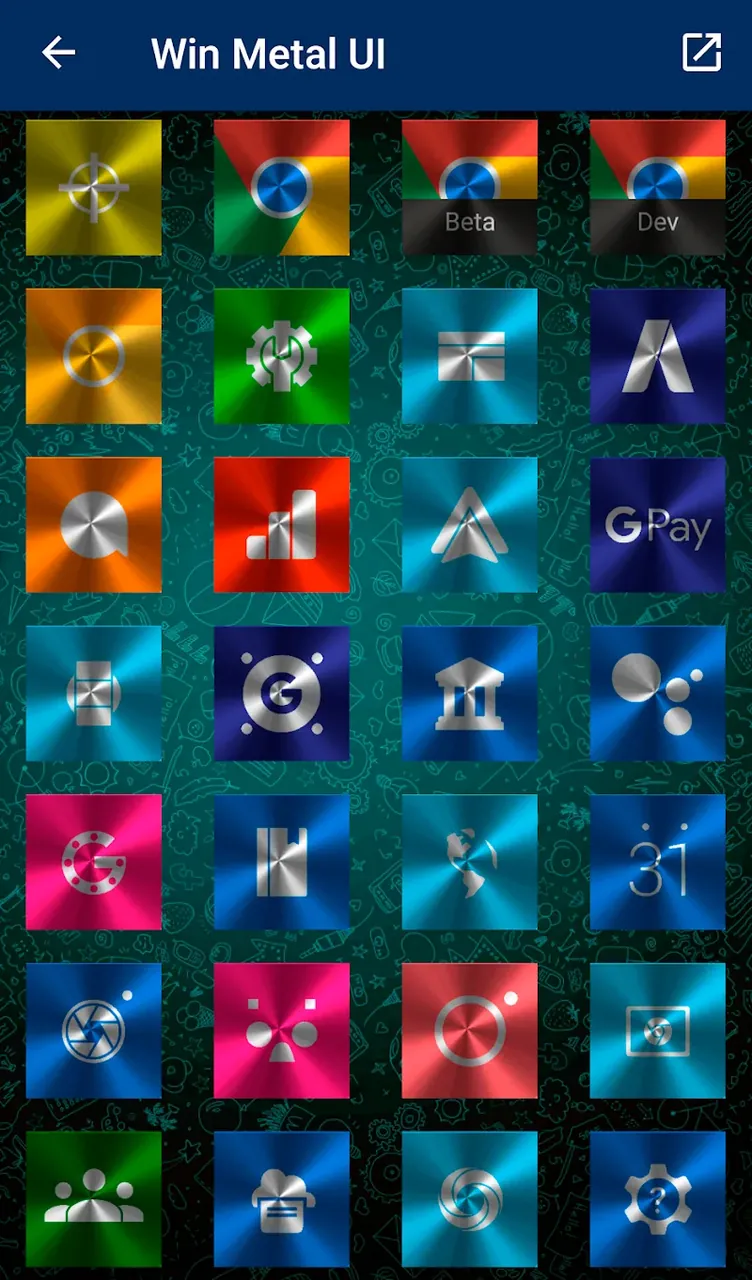 Win Metal - Icon Pack screenshot 5