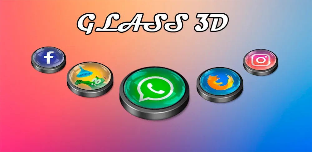 Glass 3D Icon Pack preview 1
