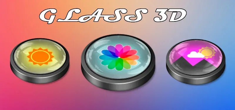 Glass 3D Icon Pack preview 2