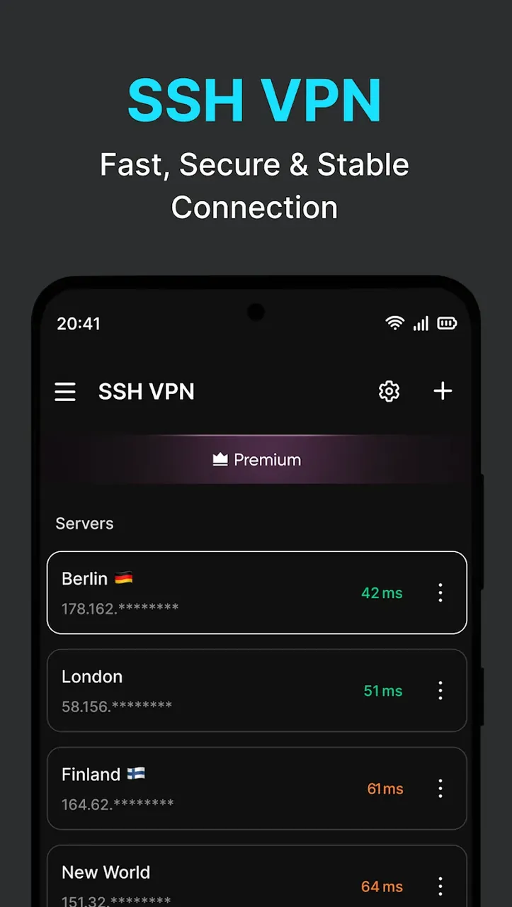 SSH VPN - Client for SSH screenshot 2
