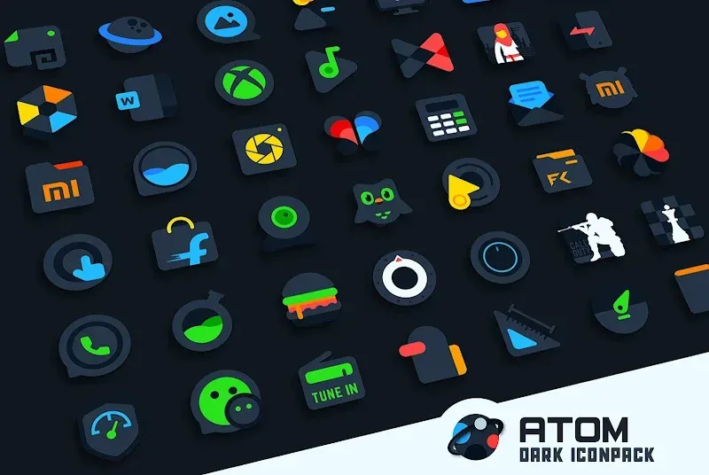 Atom IconPack screenshot 2