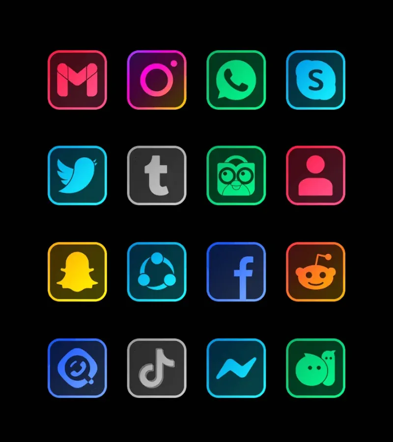 Square Clear - Icon Pack screenshot 4