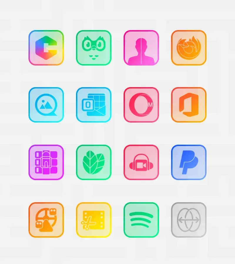 Square Clear - Icon Pack screenshot 5
