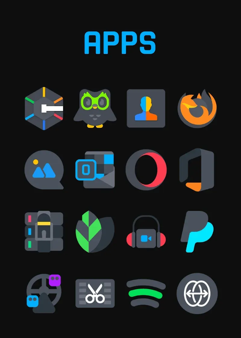 Asphalt - Dark Icon Pack screenshot 4