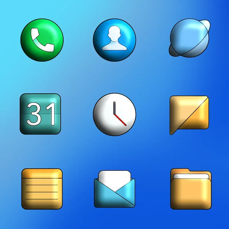 MiOS 3D - Icon Pack screenshot 3