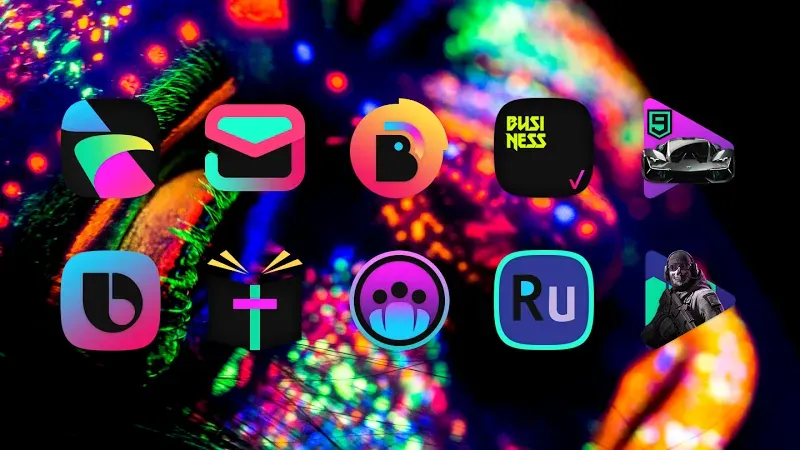 ATOMIC - Dark Retro Icon Pack screenshot 3
