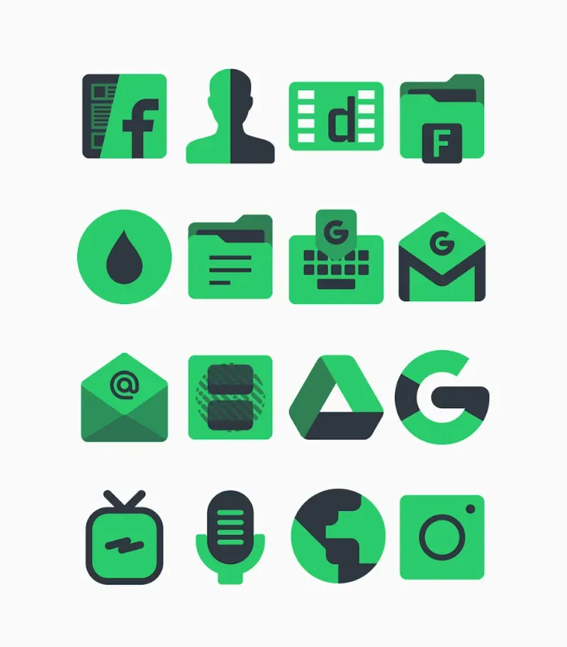 Warak Green - Icon Pack screenshot 3