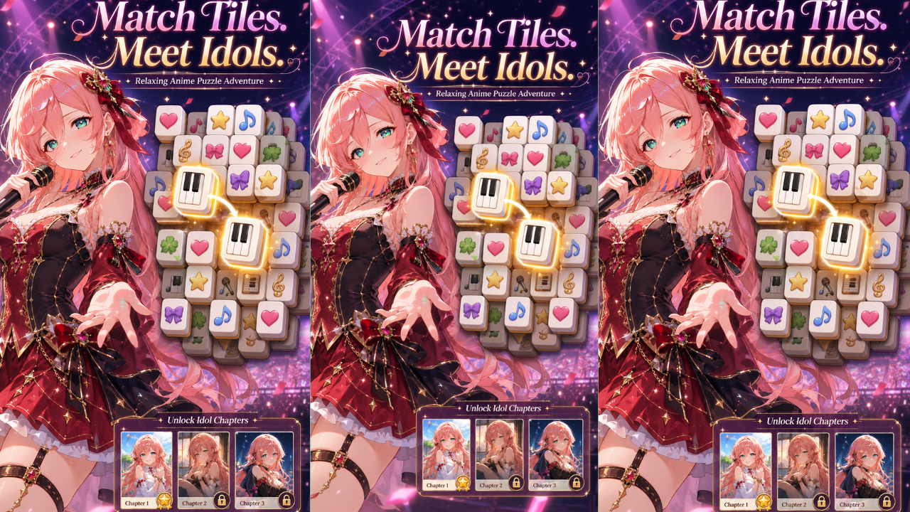 Idol Match: Anime Puzzle screenshot 1