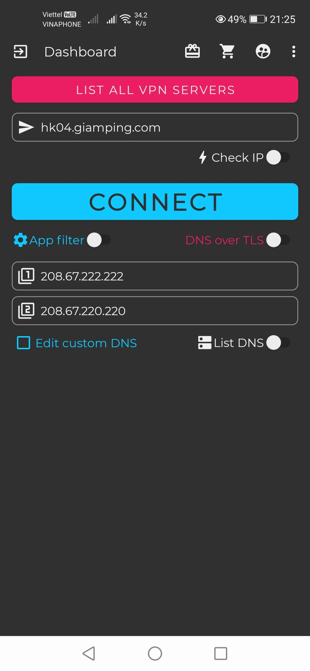 GPVPN: Lower Ping Mobile Games screenshot 5