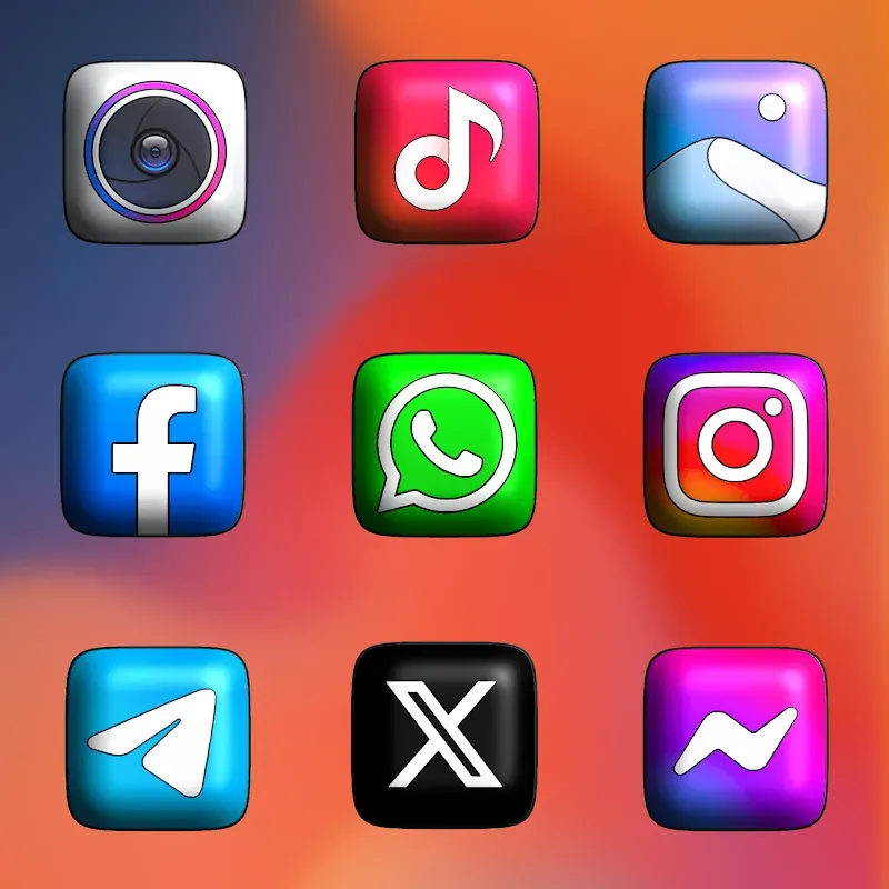 MIUl 3D - Icon Pack screenshot 4