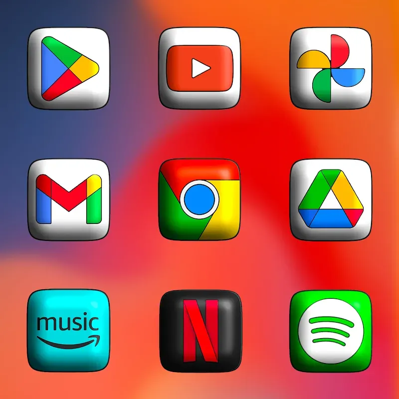 MIUl 3D - Icon Pack screenshot 5