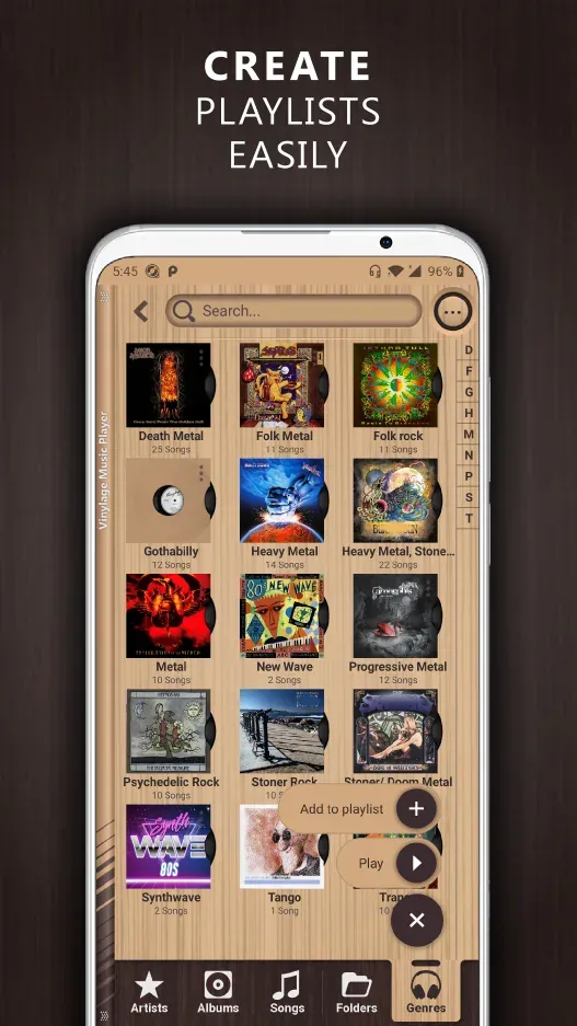 Vinylage Audio Player DJ scratching mode