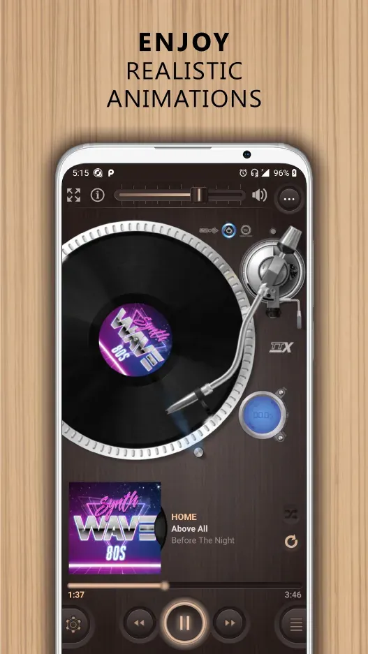 Vinylage Audio Player custom skin selection