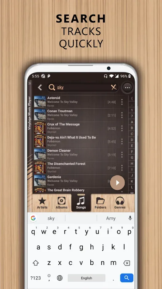 Vinylage Audio Player playback settings display