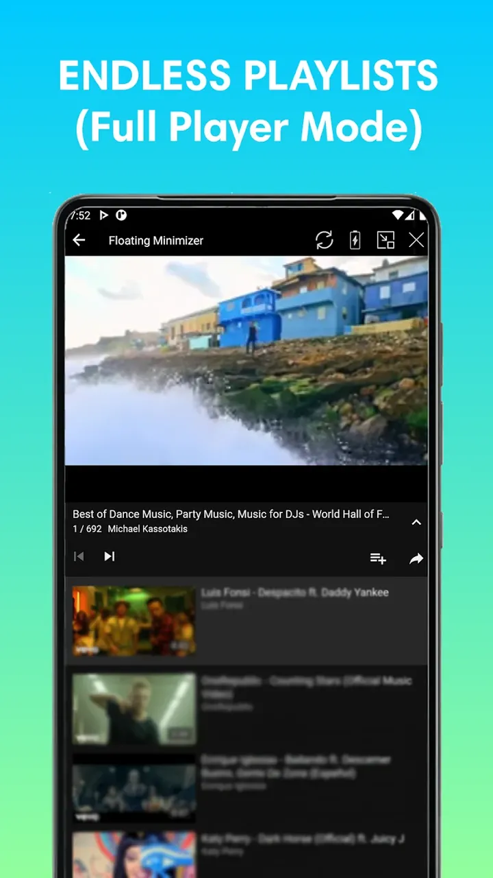 Floating Minimizer Tube screenshot 5