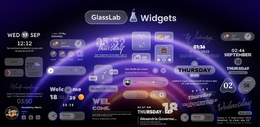 GlassLab Widgets screenshot 1