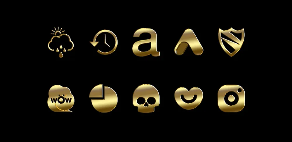 Gold-PD Icon Pack screenshot 1