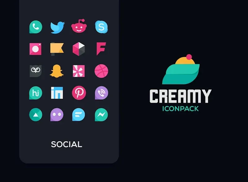 Creamy Icon pack screenshot 4