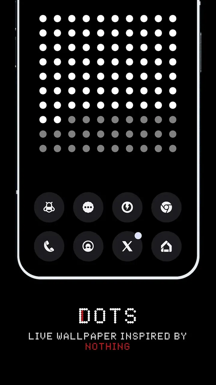 Dots Live Wallpaper - Battery screenshot 2