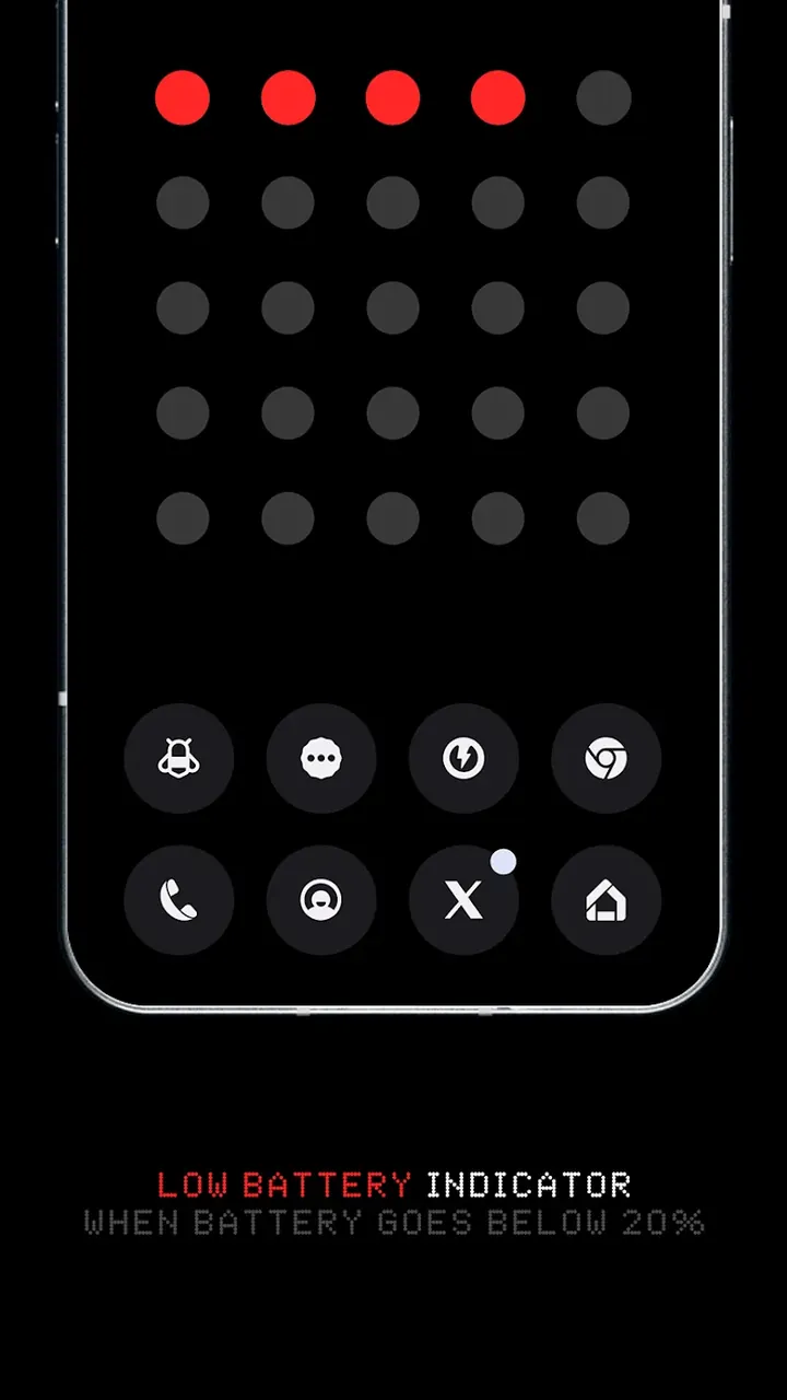 Dots Live Wallpaper - Battery screenshot 6