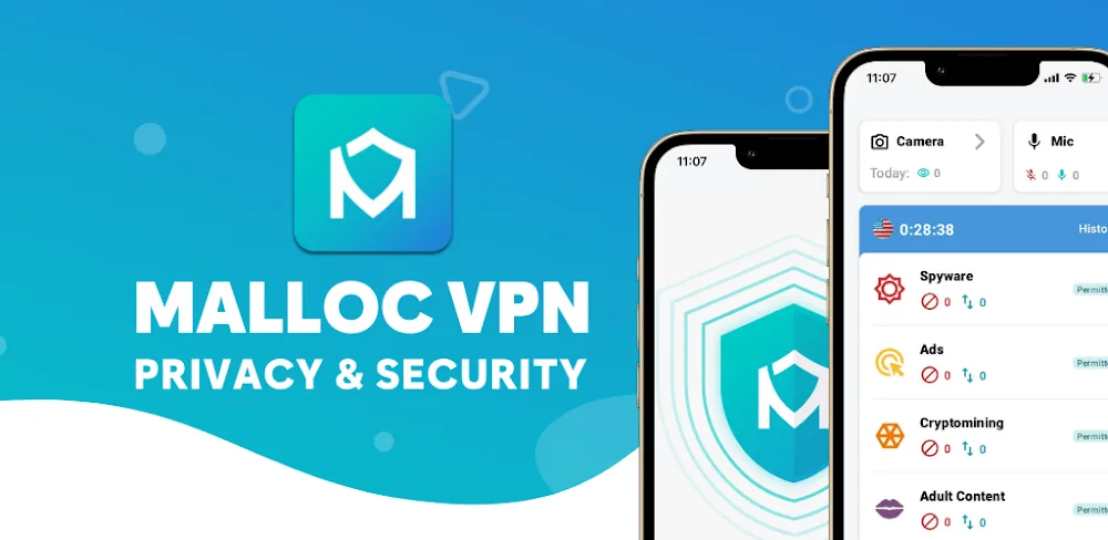 Malloc Privacy & Security VPN screenshot 1