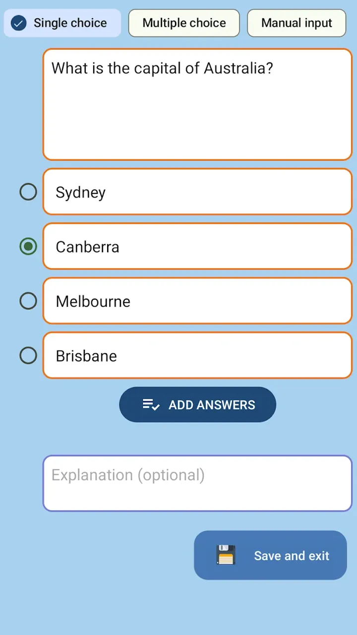 Test Maker Quiz screenshot 4