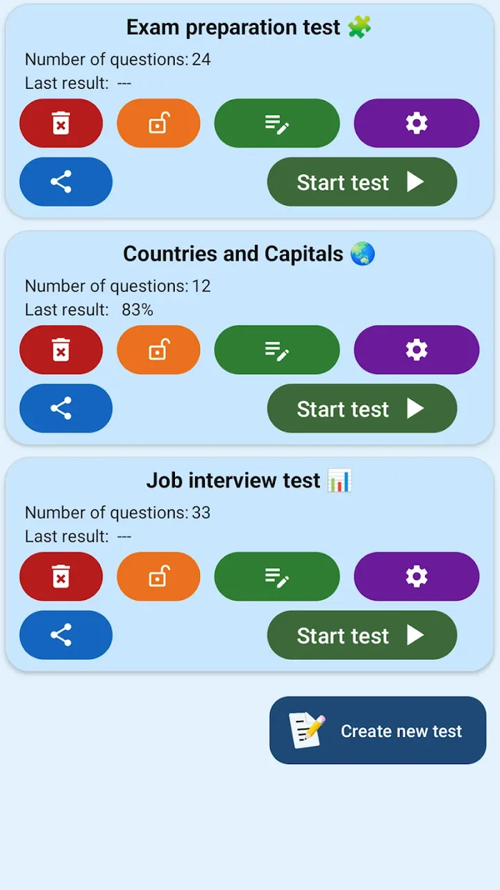 Test Maker Quiz screenshot 2