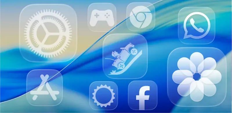 iOS Liquid Glass - Icon Pack screenshot 5
