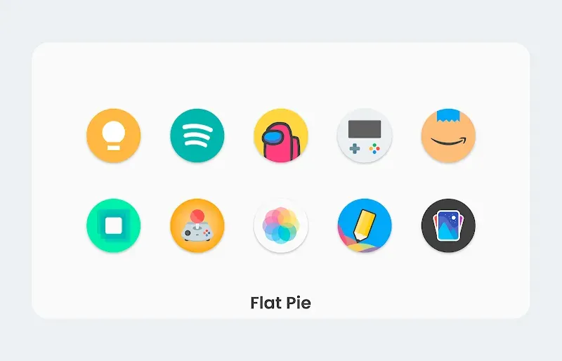 Flat Pie - Icon Pack screenshot 6
