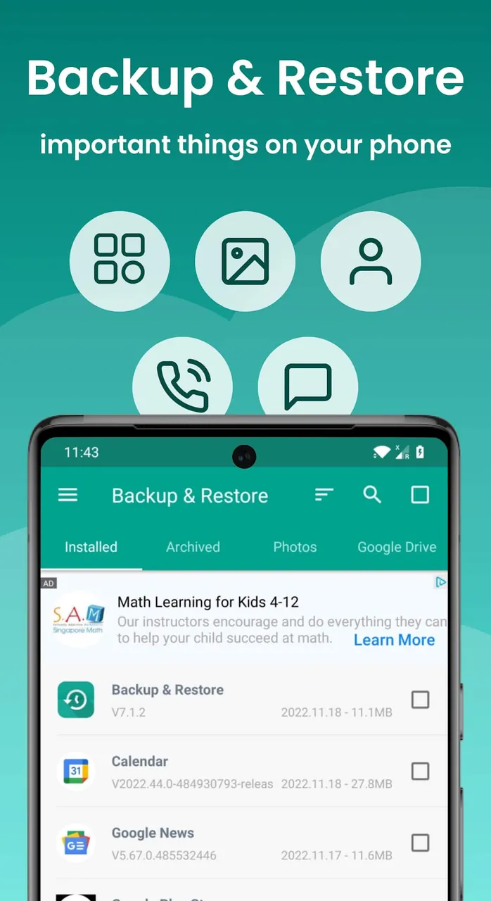 Backup and Restore screenshot 3