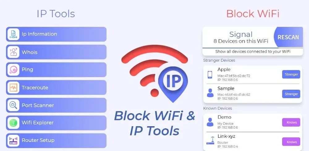 Block WiFi & IP Tools screenshot 1