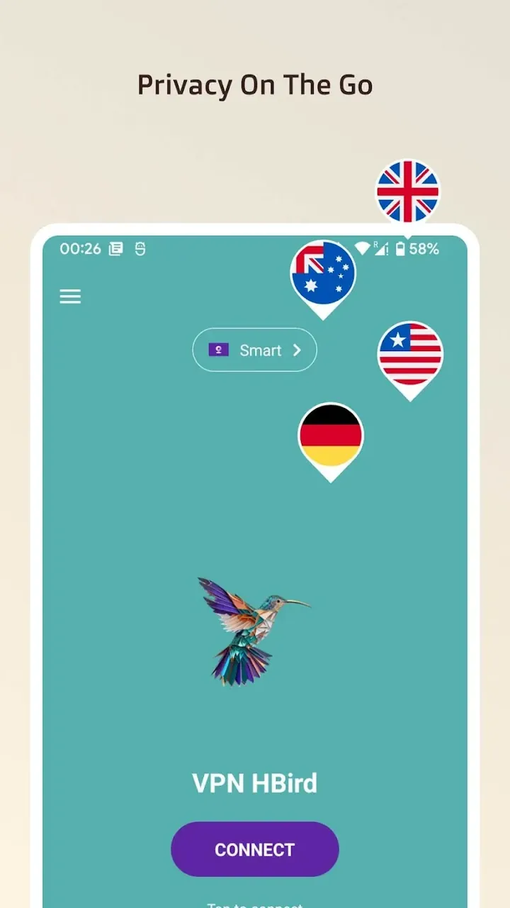 VPN HBird - Fast Secure VPN screenshot 2
