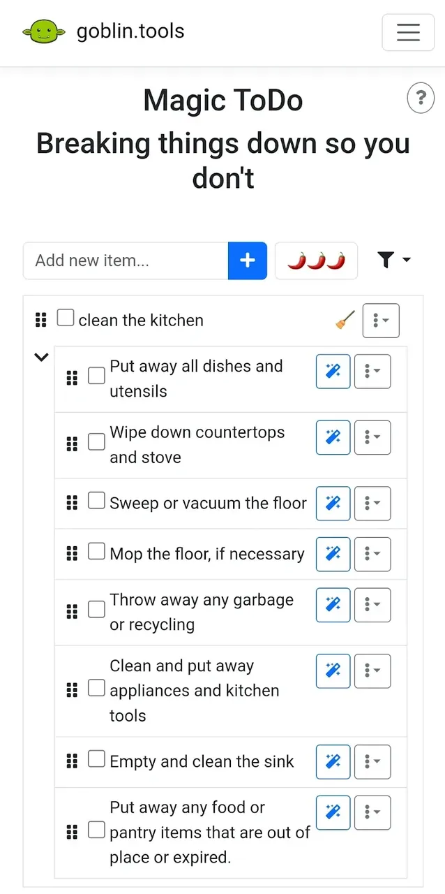 Goblin Tools screenshot 3
