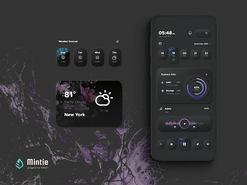 Mintie for KWGT screenshot 5